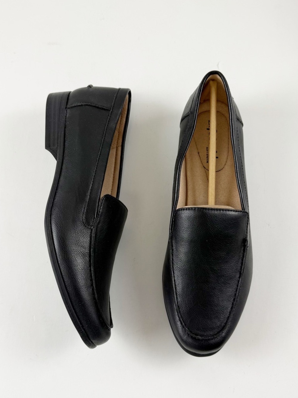 LifeStride Margot Slip On Loafers Womens 10M Black Faux Leather Flats NEW